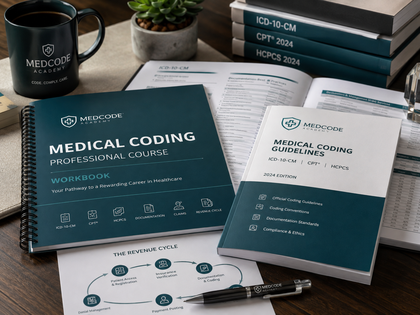 Course workbook and coding guidelines printed materials